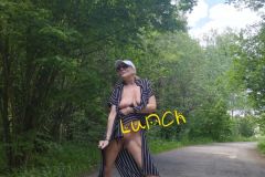 dirty mom in the forest spread her legs and licks a car